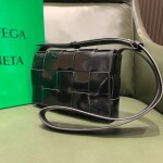 Black Intreccio Cassette Bag
