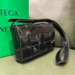 Black Intreccio Cassette Bag