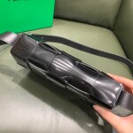 Black Intreccio Cassette Bag