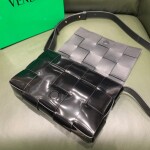 Black Intreccio Cassette Bag