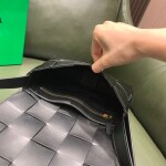 Black Intreccio Cassette Bag