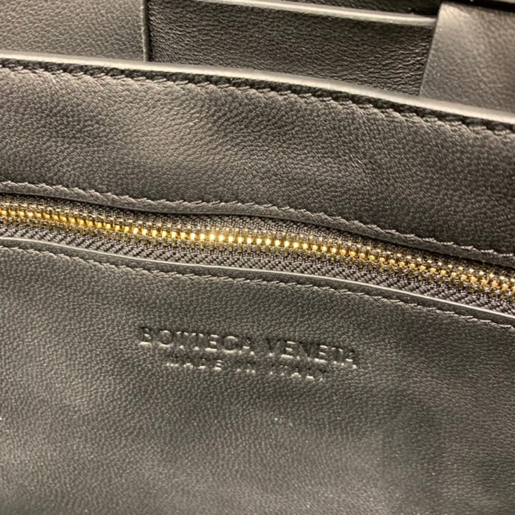 Black Intreccio Cassette Bag