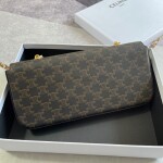 Celine Chain Bag Triomphe In Triomphe Canvas