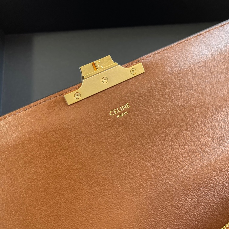 Celine Chain Bag Triomphe In Triomphe Canvas