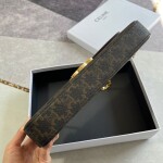 Celine Chain Bag Triomphe In Triomphe Canvas