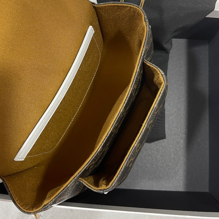 Celine Medium Folco Bag In Triomphe Canvas