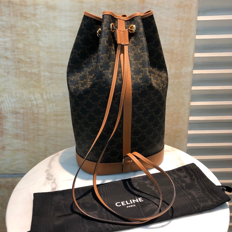 Celine Medium Sailor Bag In Triomphe Canvas With Celine Print