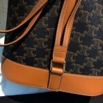 Celine Medium Sailor Bag In Triomphe Canvas With Celine Print