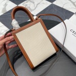 Celine Mini Vertical Cabas Celine In Textile