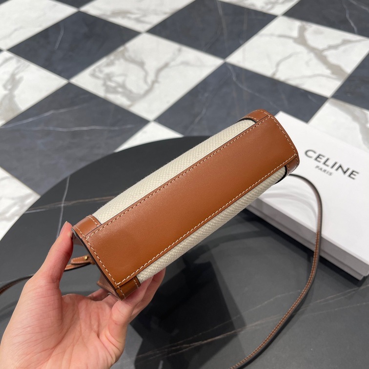 Celine Mini Vertical Cabas Celine In Textile