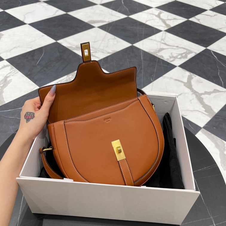 Celine Small Besace 16 Bag In Satinated Calfskin