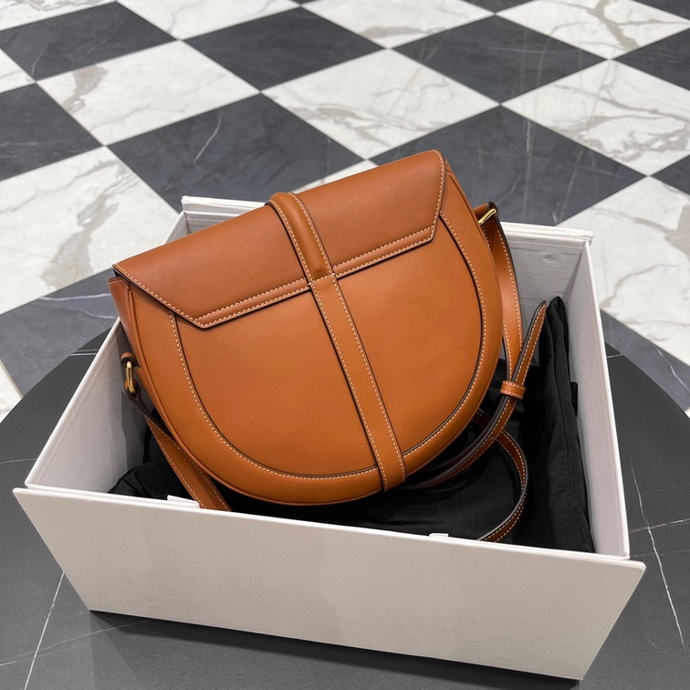 Celine Small Besace 16 Bag In Satinated Calfskin