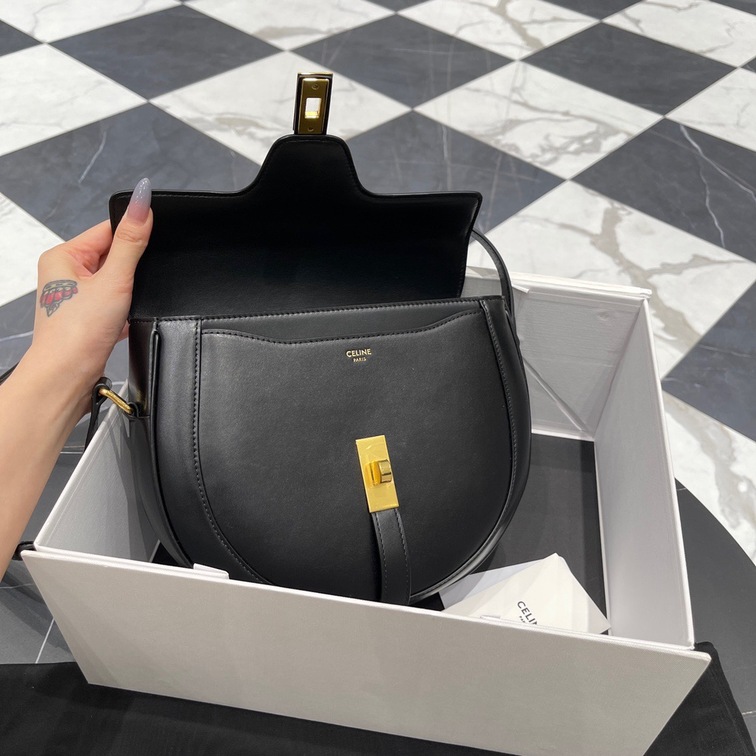 Celine Small Besace 16 Bag In Satinated Calfskin