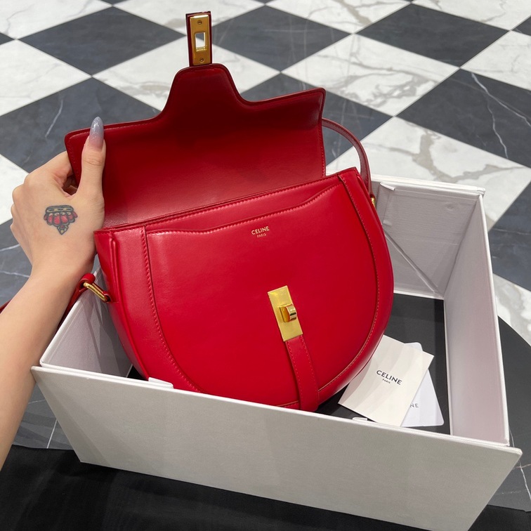Celine Small Besace 16 Bag In Satinated Calfskin