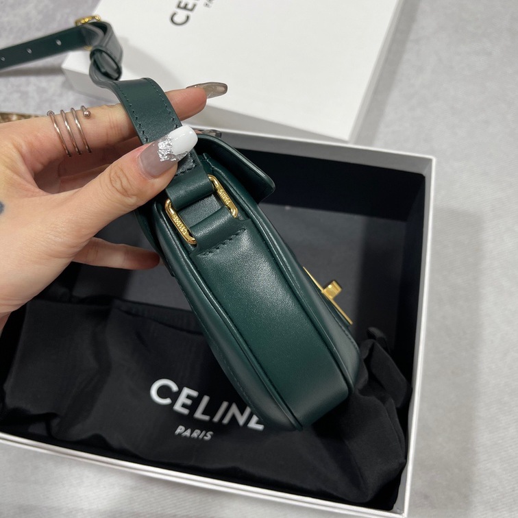 Celine Small Besace 16 Bag In Satinated Calfskin