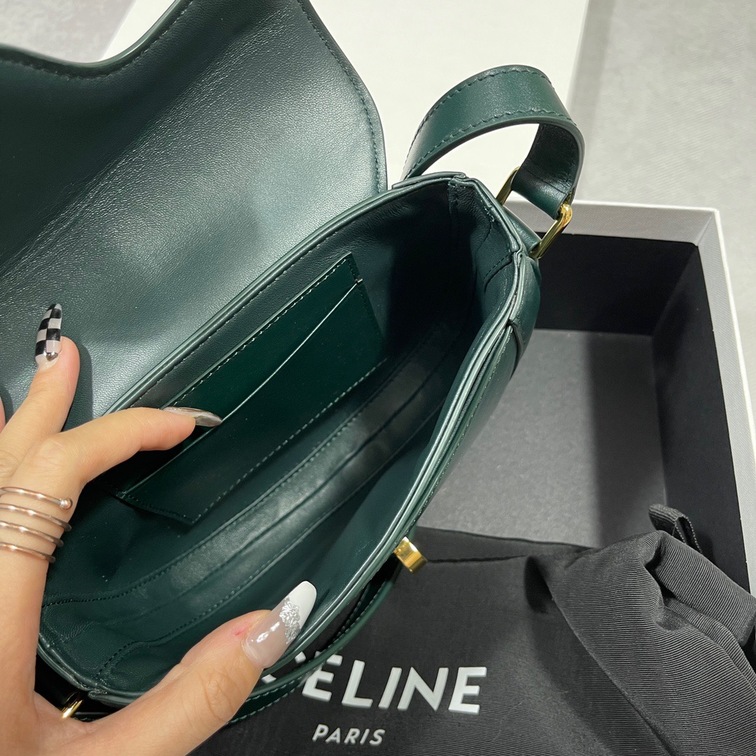 Celine Small Besace 16 Bag In Satinated Calfskin