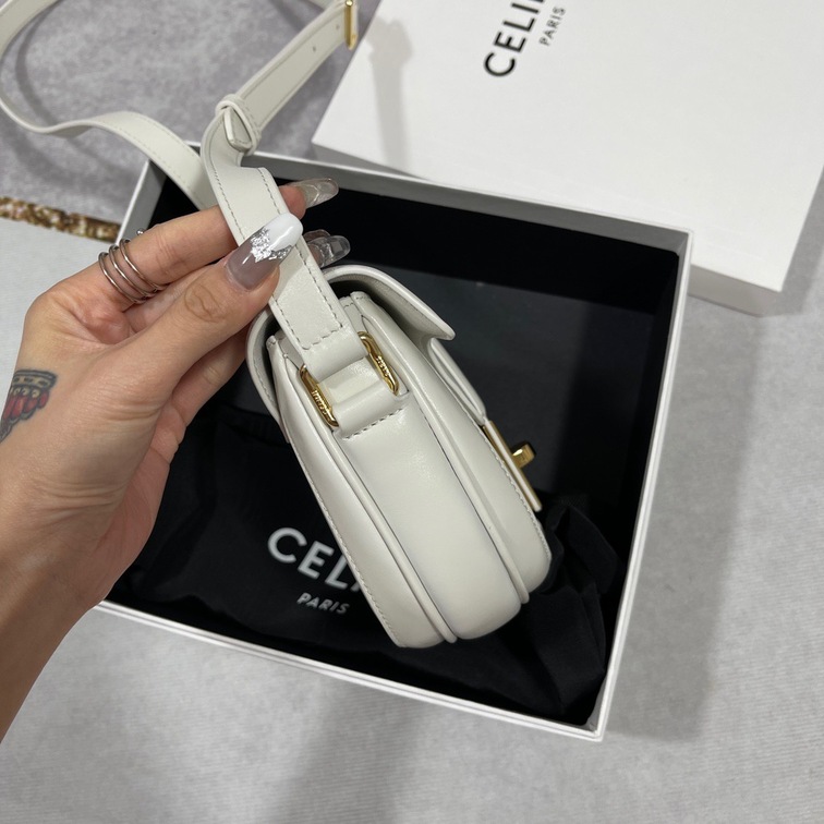 Celine Small Besace 16 Bag In Satinated Calfskin