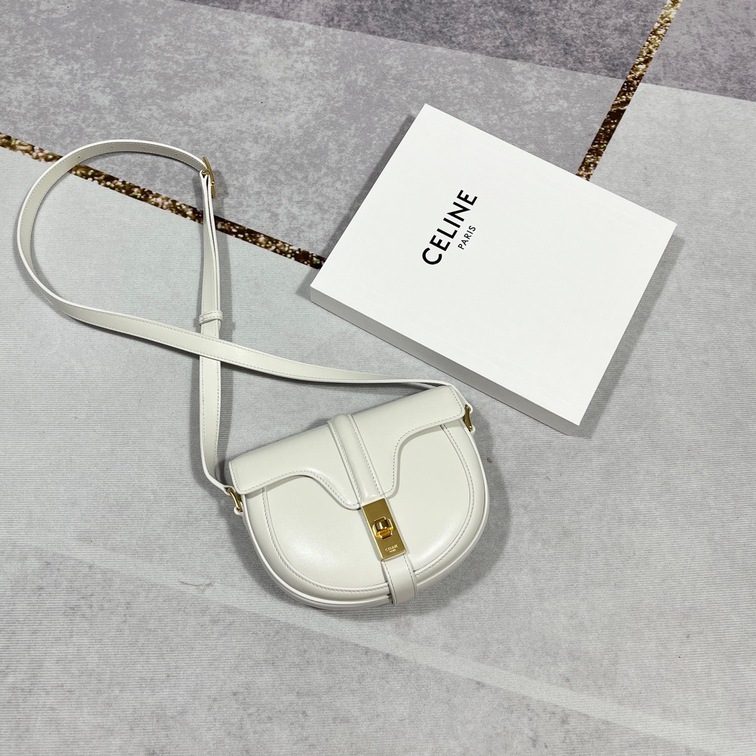 Celine Small Besace 16 Bag In Satinated Calfskin