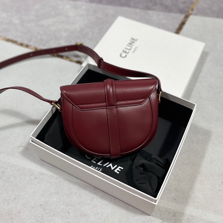 Celine Small Besace 16 Bag In Satinated Calfskin