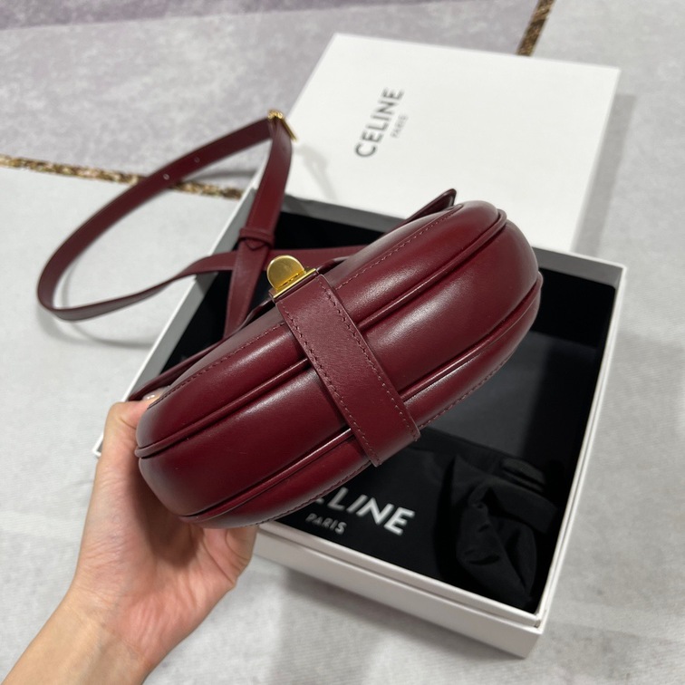 Celine Small Besace 16 Bag In Satinated Calfskin