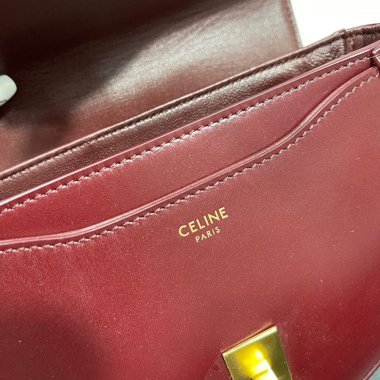Celine Small Besace 16 Bag In Satinated Calfskin