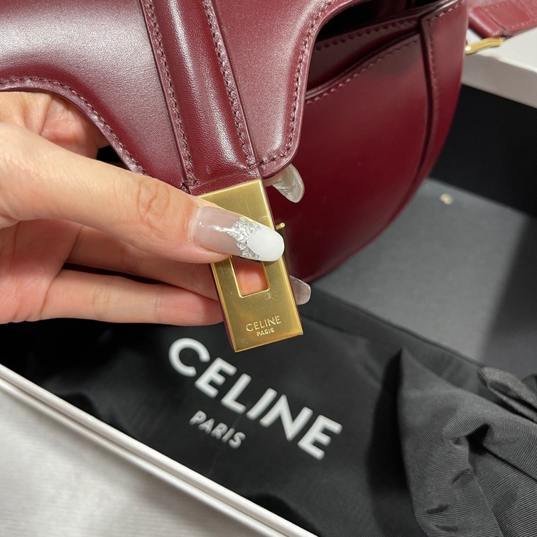 Celine Small Besace 16 Bag In Satinated Calfskin