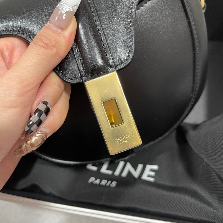 Celine Small Besace 16 Bag In Satinated Calfskin