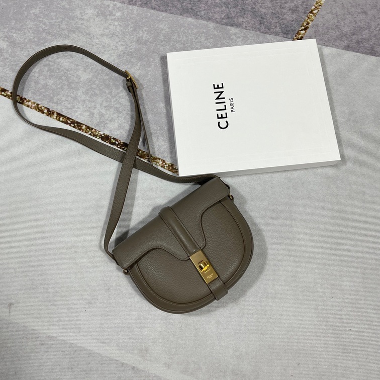 Celine Small Besace 16 Bag In Satinated Calfskin