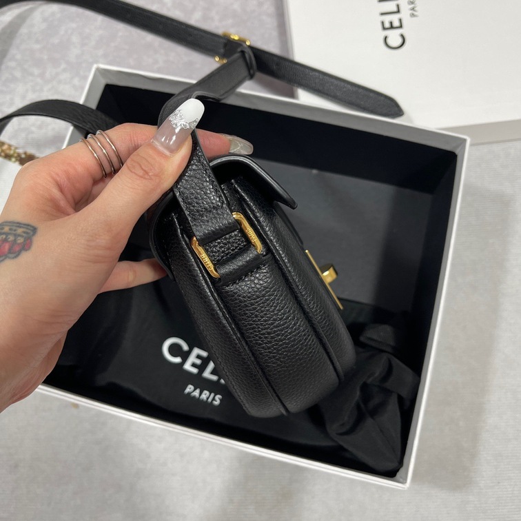 Celine Small Besace 16 Bag In Satinated Calfskin