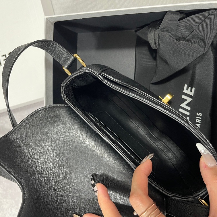 Celine Small Besace 16 Bag In Satinated Calfskin