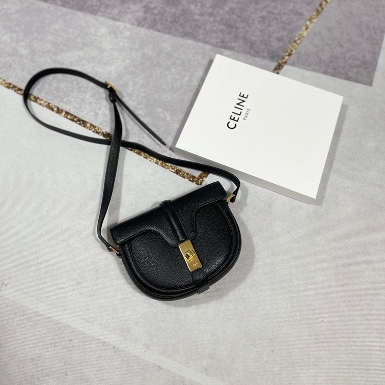 Celine Small Besace 16 Bag In Satinated Calfskin