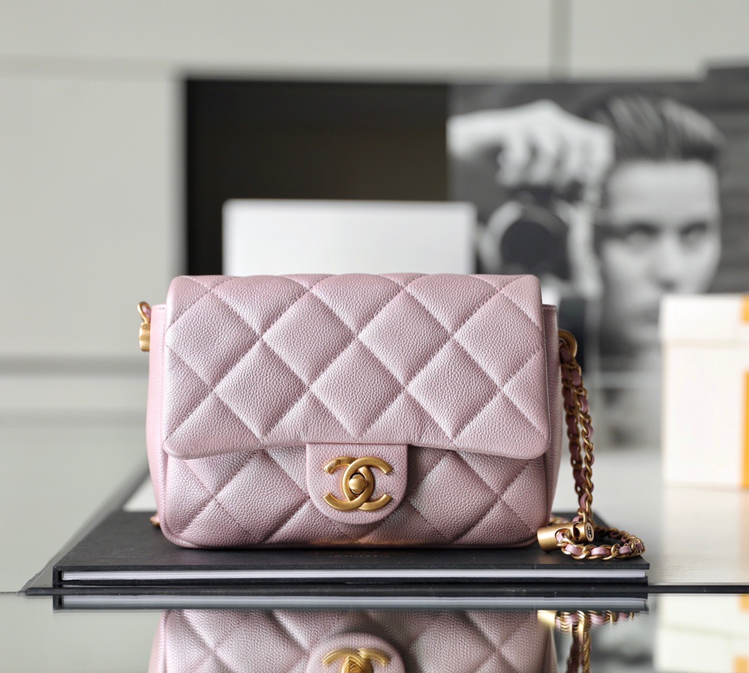 21k Mini Bag Grained Calfskin