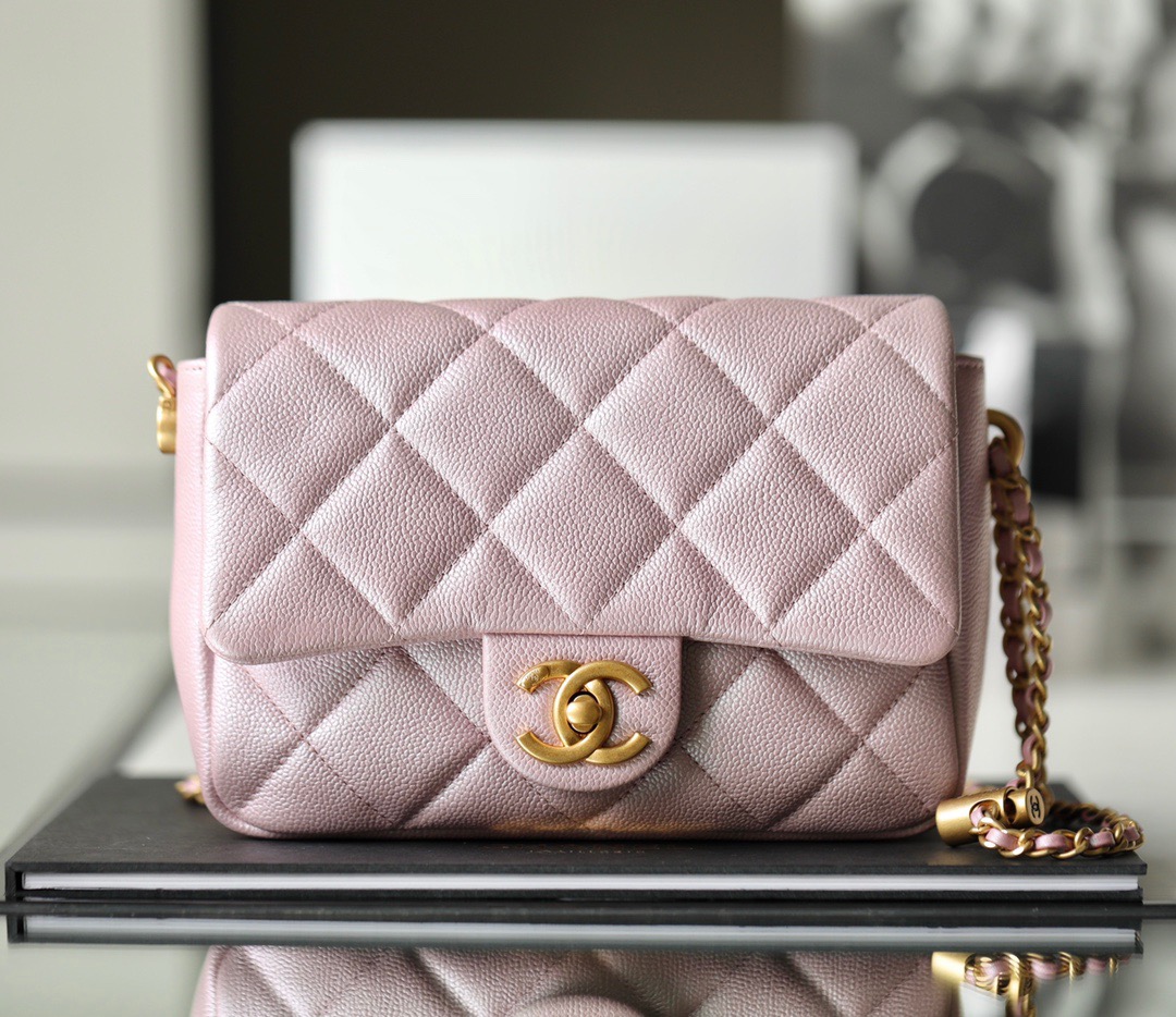 21k Mini Bag Grained Calfskin