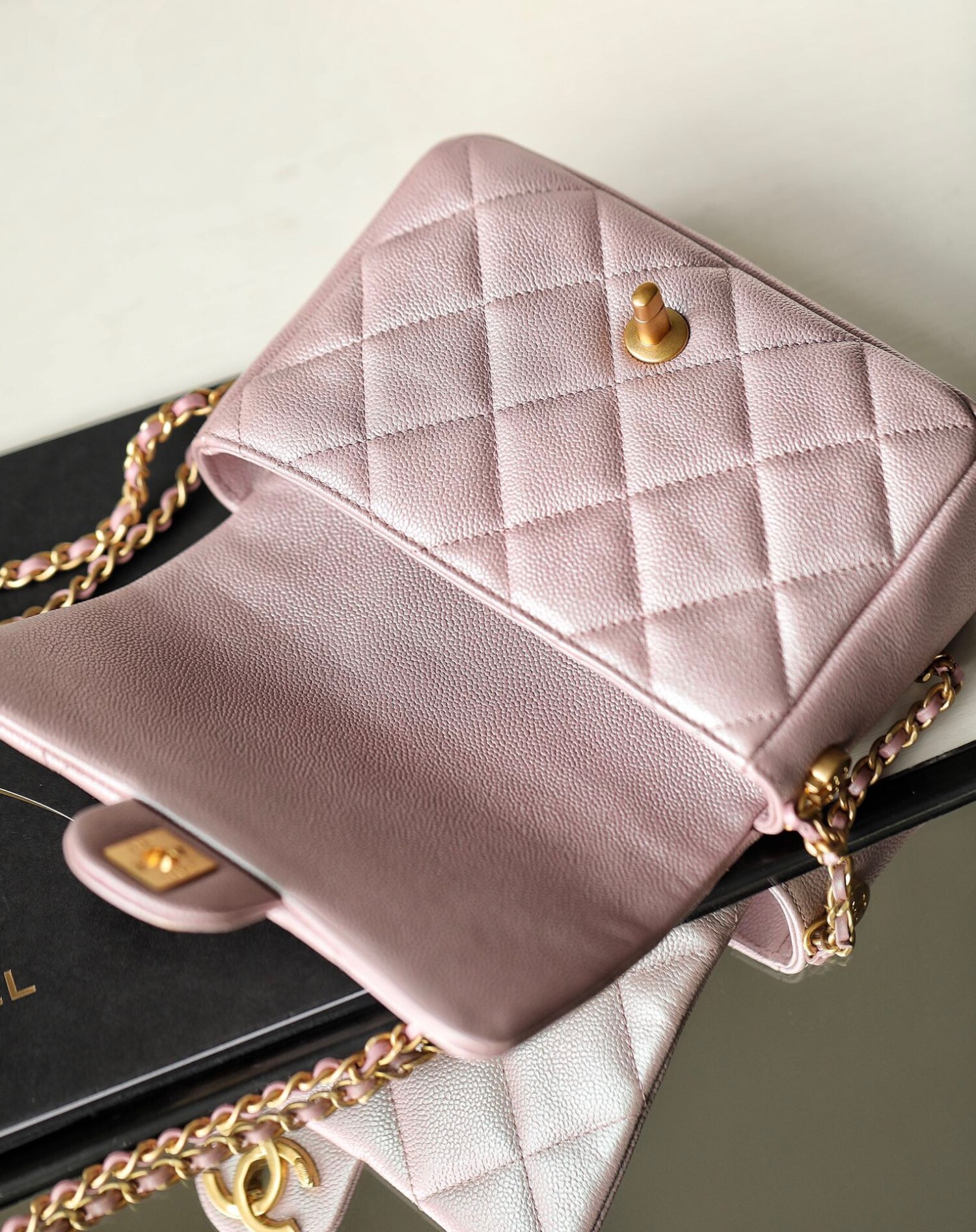 21k Mini Bag Grained Calfskin