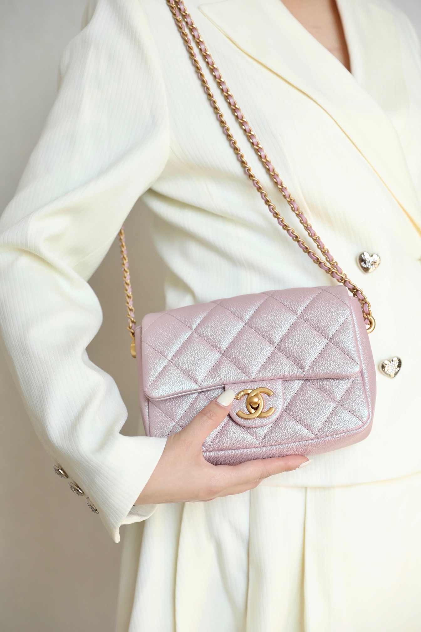 21k Mini Bag Grained Calfskin