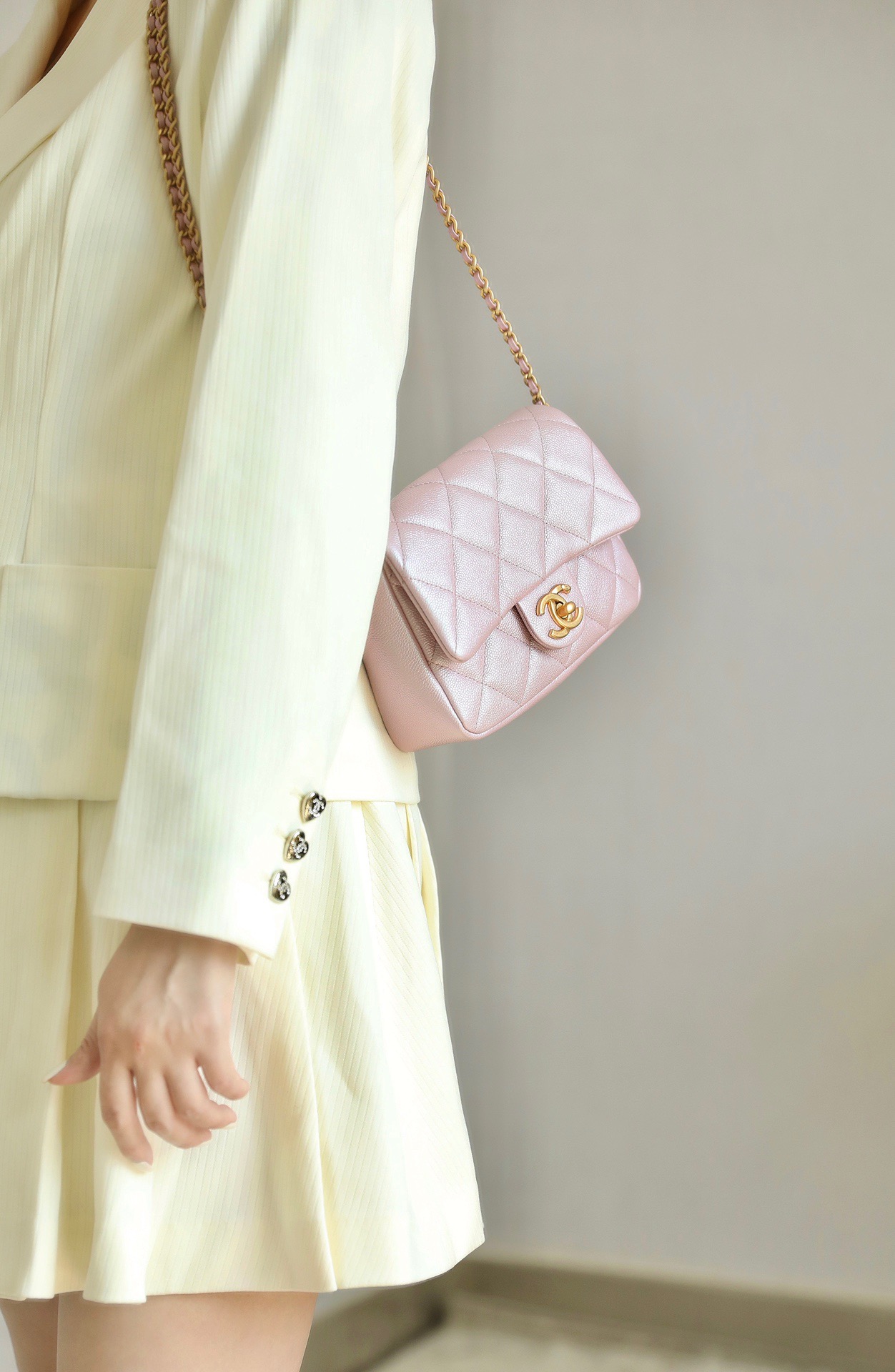 21k Mini Bag Grained Calfskin