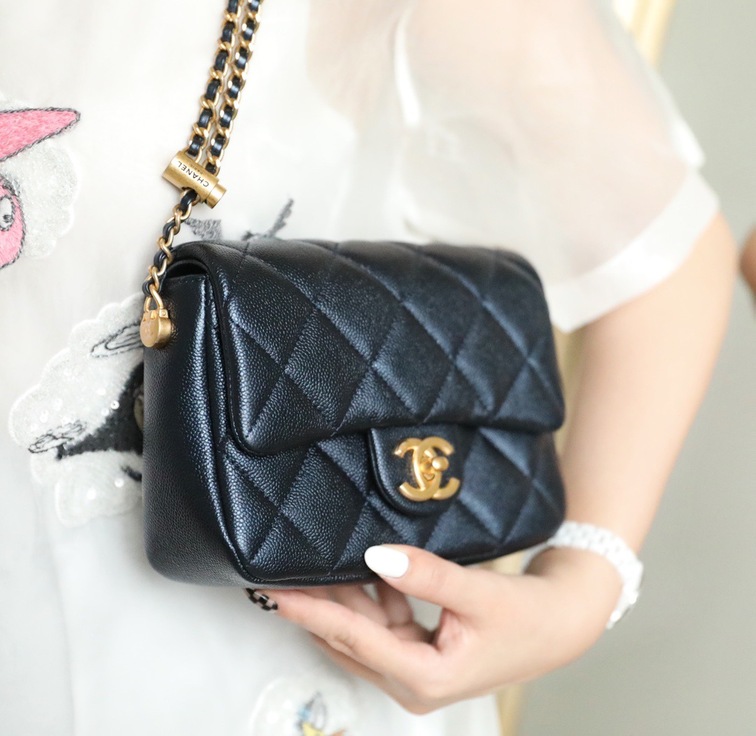 21k Mini Bag Grained Calfskin