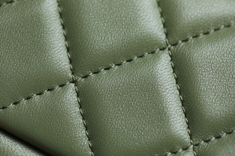 Lambskin Quilted Mini Cc Pearl Crush Rectangular Flap