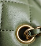 Lambskin Quilted Mini Cc Pearl Crush Rectangular Flap