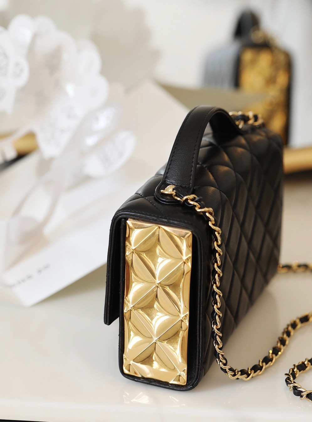 Mini Flap Bag With Handle