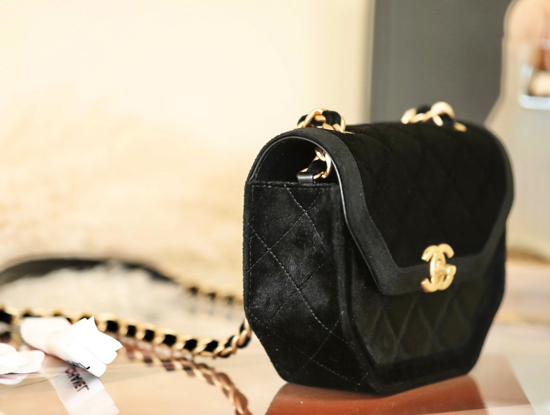 Mini Velvet Flap Bag