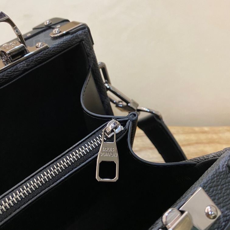 Clutch Box Monogram Coated Canvas Leather