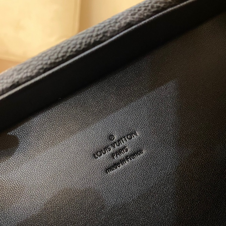 Clutch Box Monogram Coated Canvas Leather