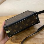 Clutch Box Monogram Coated Canvas Leather