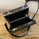 Clutch Box Monogram Coated Canvas Leather