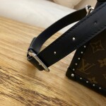 Clutch Box Monogram Coated Canvas Leather
