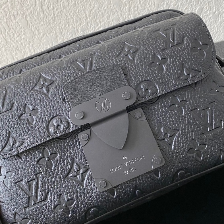 S Lock Messenger Taurillon Monogram Bag
