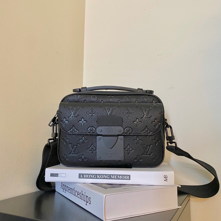 S Lock Messenger Taurillon Monogram Bag