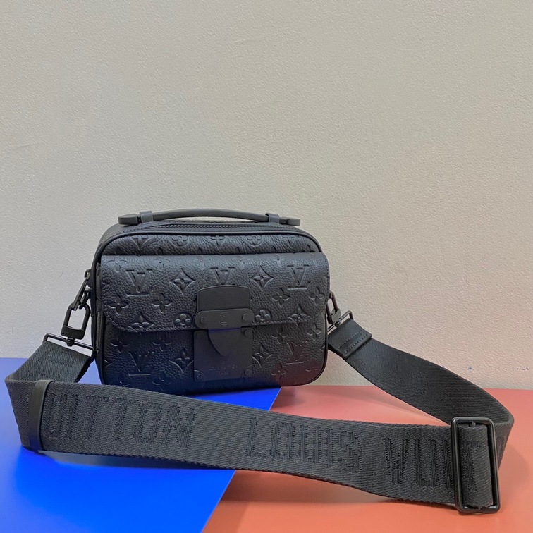 S Lock Messenger Taurillon Monogram Bag