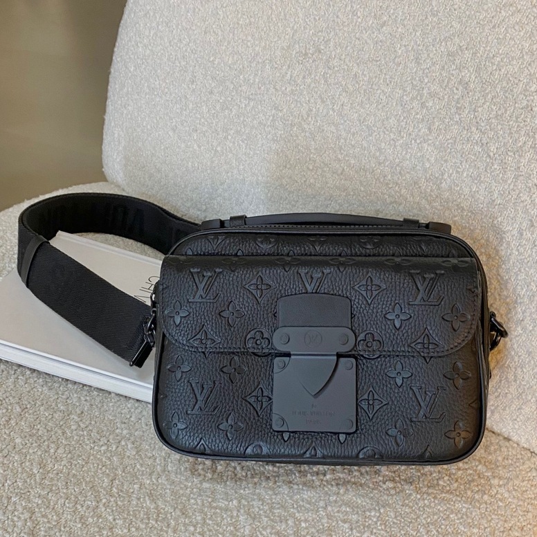 S Lock Messenger Taurillon Monogram Bag
